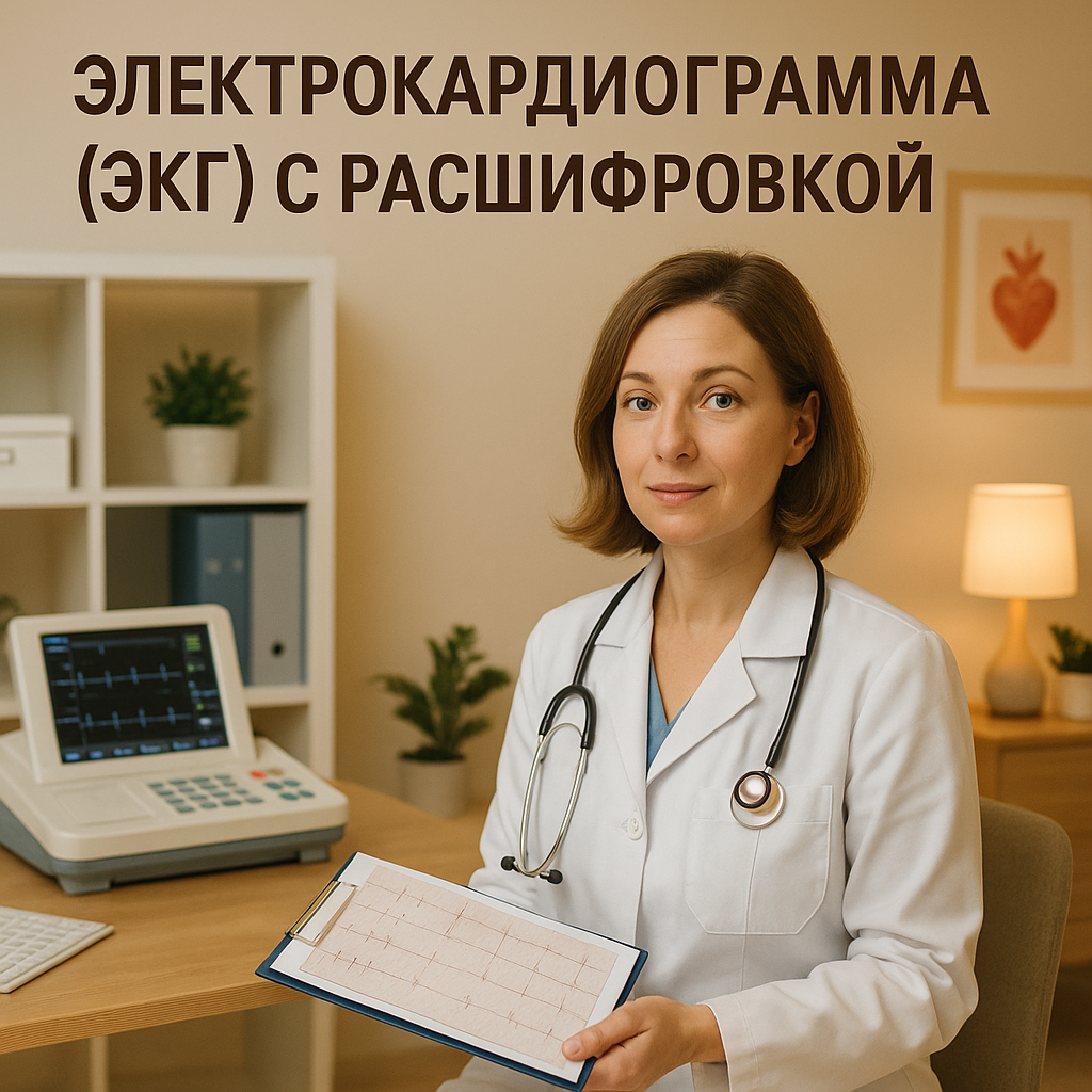 Электрокардиограмма (ЭКГ) с расшифровкой
